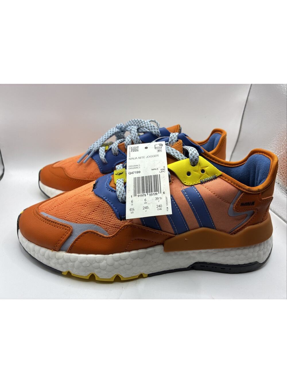 New Adidas Nite Jogger x Ninja Time In Men 6.5 Blue Amber Tint Sneakers Gamer